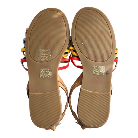 Madewell Women's The Maya Huarache Sandals Rainbow Multicolor Size 7 - Picture 7 of 10